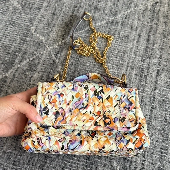 ☀️🏝️ Shoulder Bag with Gold Chain - Picture 1 of 6